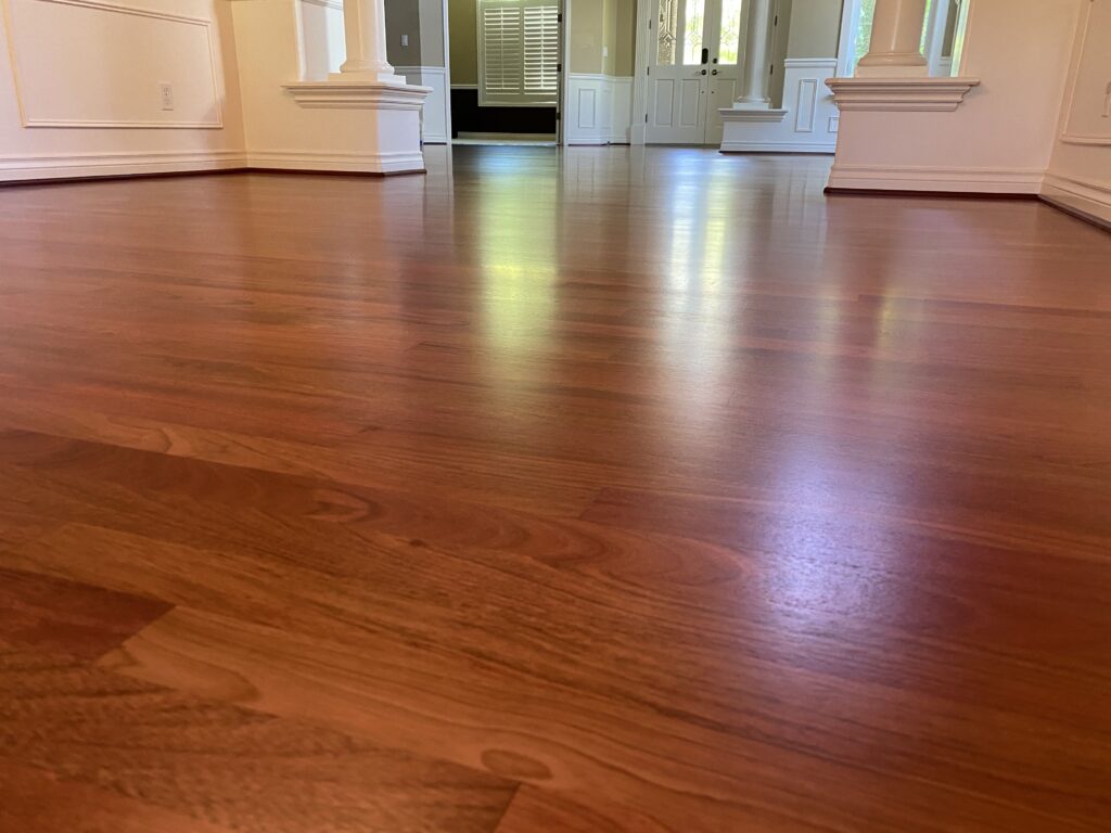 Brazilian cherry hardwood floor LUKS Construction Seattle, Bellevue, Redmond, Mercer Island, Sammamish, Issaquah