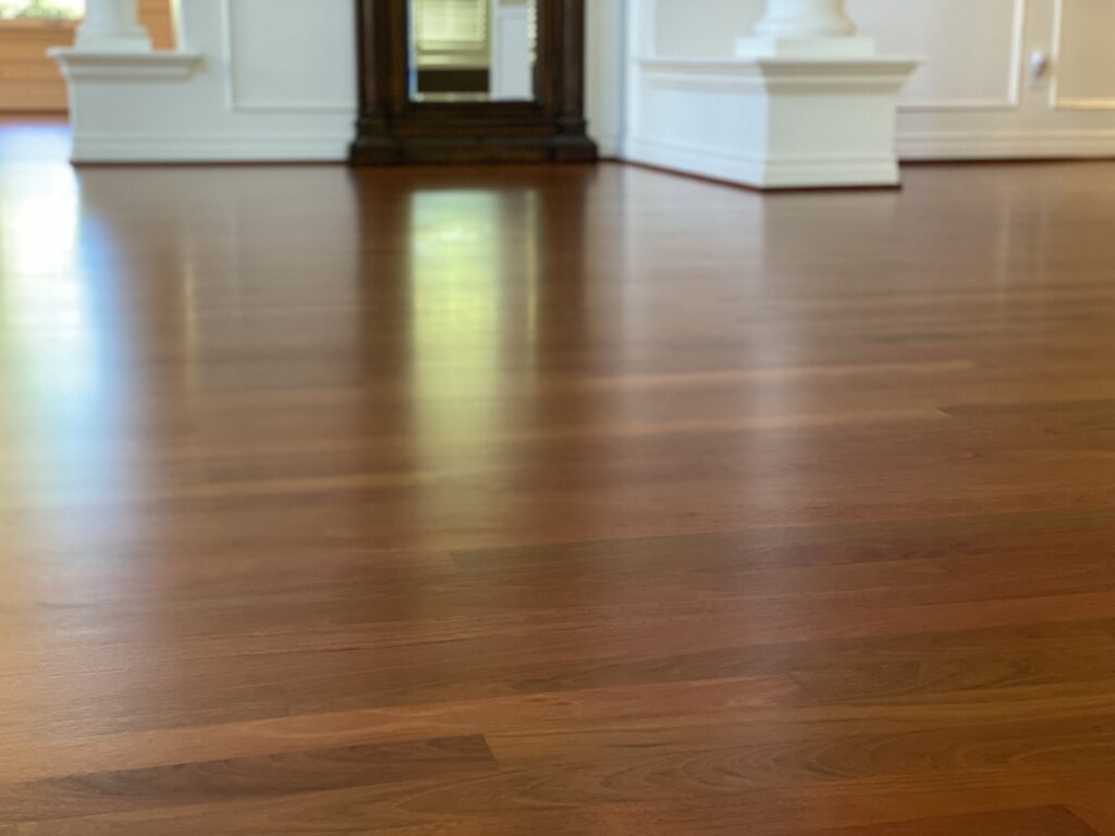Brazilian cherry hardwood floor LUKS Construction Seattle, Bellevue, Redmond, Mercer Island, Sammamish, Issaquah