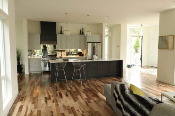Hardwood floor installation in Great Seattle area LUKS CONSTRUCTION