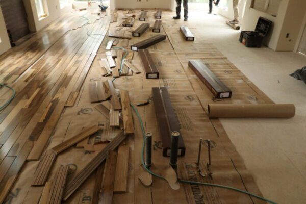 Hardwood floor installation in Great Seattle area LUKS CONSTRUCTION