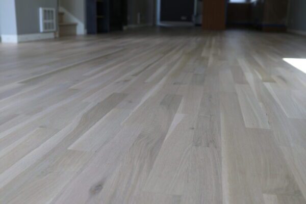 Hardwood floor installation, staining and finishing