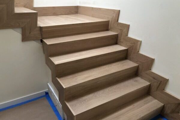 Custom hardwood stairs hardwood installation and finishing LUKS Construction Seattle, Bellevue, Redmond, Kirkland, Issaquah, Sammamish, Redmond & Mercer Island