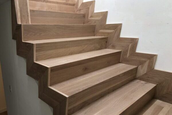 Custom hardwood stairs hardwood installation and finishing LUKS Construction Seattle, Bellevue, Redmond, Kirkland, Issaquah, Sammamish, Redmond & Mercer Island