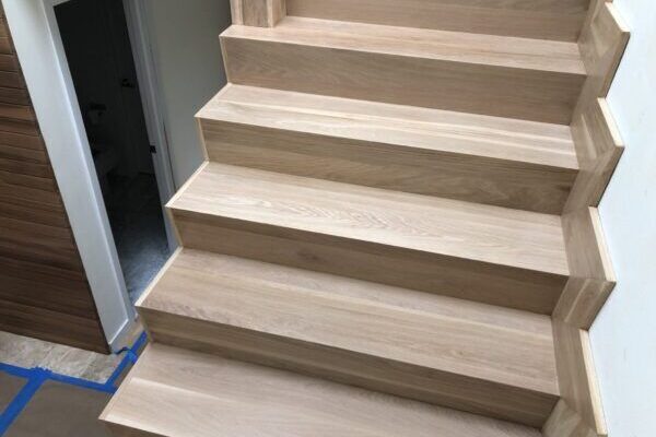 Custom hardwood stairs hardwood installation and finishing LUKS Construction Seattle, Bellevue, Redmond, Kirkland, Issaquah, Sammamish, Redmond & Mercer Island